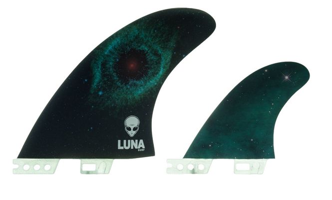  Luna twin fin inkludert trailer FCS2