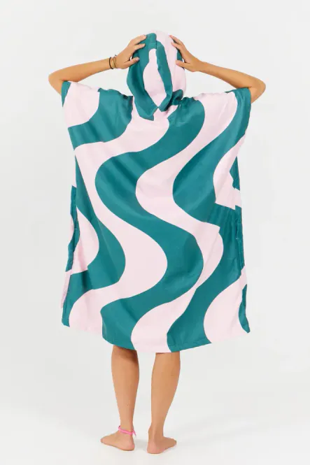 Hovedbilde AE Poncho swim Club - Ondulations - Pink Green