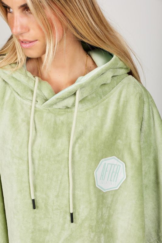 Poncho High End - 100% Cotton - Tender Green