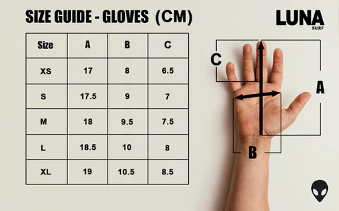 Hovedbilde 3mm Surf Gloves – ArmorFlex Palm